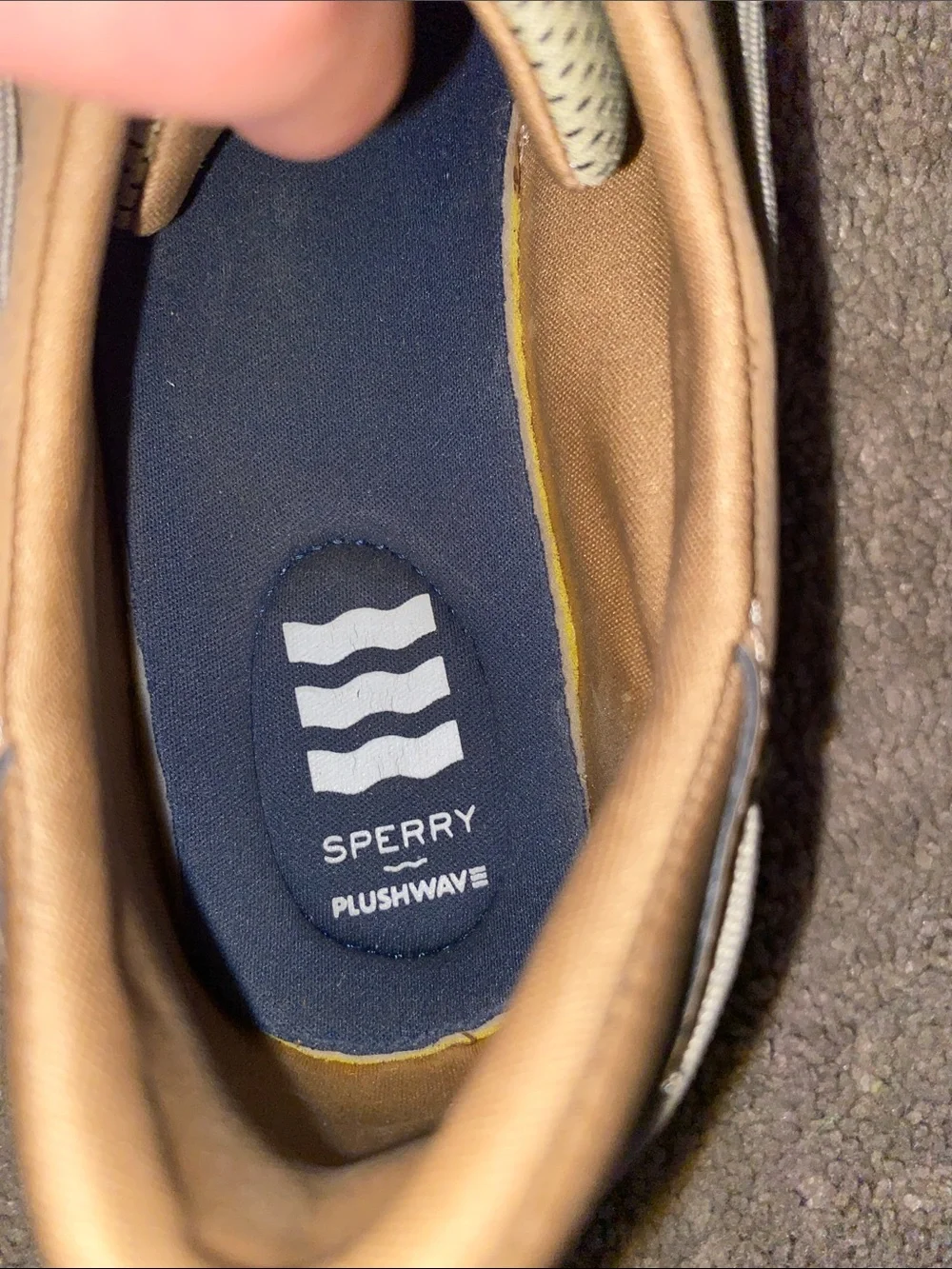 Sperry Tan Leather Moccasin Boat Shoes for Boys